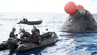 Splashdown Pacific Ocean